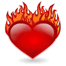 Corazón en llamas
